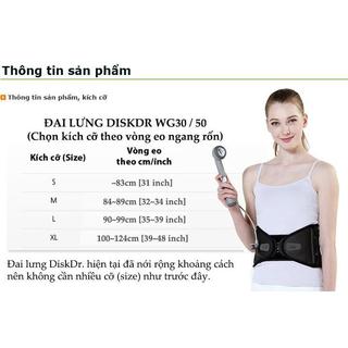 Đai Kéo Giãn Cột Sống Hơi Disk.Dr WG30 G2 Hàn Quốc