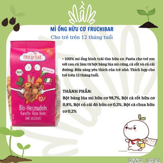 Mì ống hữu cơ fruchibar....Dành cho bé từ 12th
