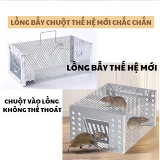 Bẫy chuột, Lồng bắt chuột, Máy bắt chuột tự động chất liệu thép không rỉ sử dụng được lâu dài
