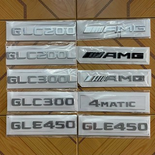 ❥ ❈ Abs Xe Phía Sau cốp Xe Biểu Tượng Huy Hiệu Chữ Cái Miếng Dán Số Cho Xe Mercedes GLC 260 300 GLE 400 450 4MATIC