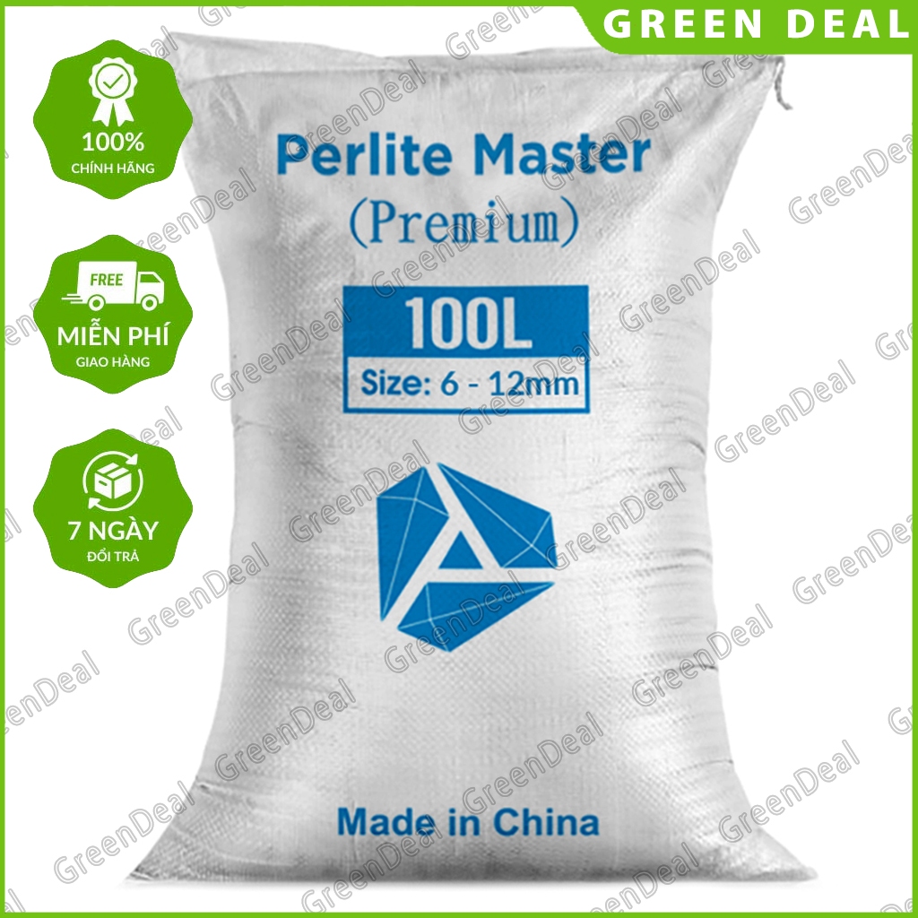 Perlite Stone (Bao 1 Lít) | Đá bọt trân châu trắng, giá thể cho cây cảnh, sen đá, xương rồng, nắp ấm