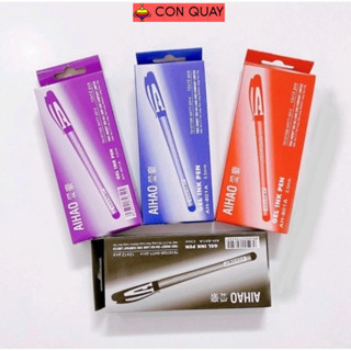 Bút bi nước AAA AIHAO CONQUAY shop, bút gel mực xanh, tím, đỏ , đen