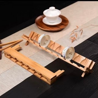 Giá Gác Chén Trà Bằng Tre 8 Chén