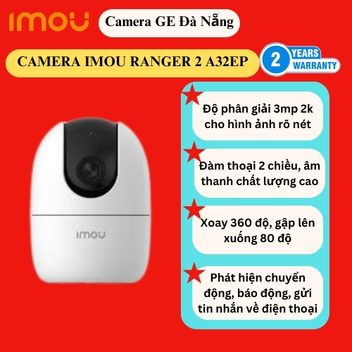 Camera WiFi 3MP IMOU IPC-A32EP-L Xoay 360 Độ, Đàm Thoại 2 Chiều, Âm Thanh To Rõ