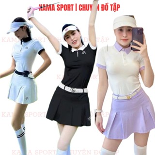 Sét thể thao nữ , bộ tập tennis, golf, cầu lông, pickeball chất thun co dãn thấm hút mồ môi - KMPM01