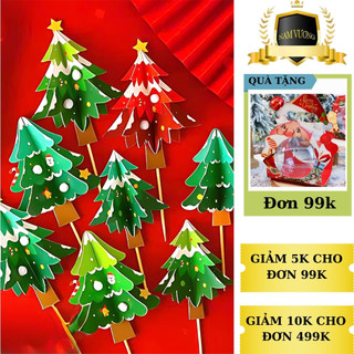 ❤️NEW NOEL❤️ Set Cắm Cây Thông Noel Trang Trí Bánh Kem