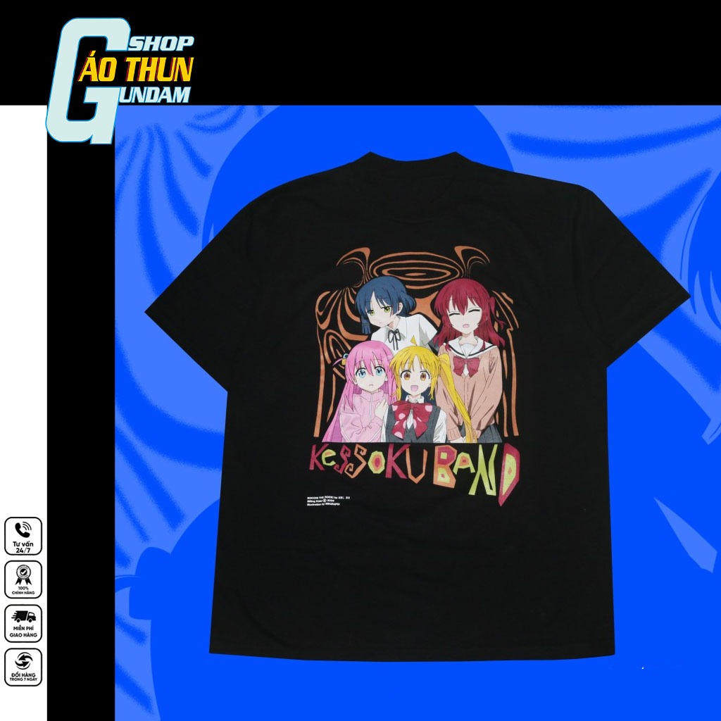 Áo Thun In Hình BOCCHI THE ROCK Anime |SHOPAOGUNDAM