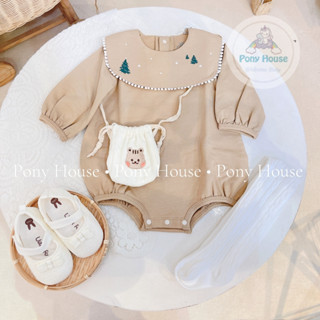  Body Chip Dài Tay La Pomme ấm áp dễ thương cho bé gái mùa thu đông 