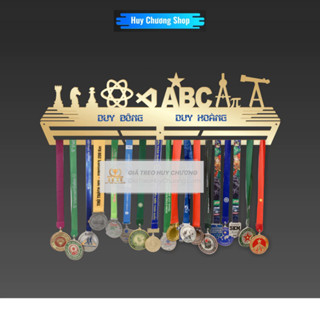 Giá treo huy chương gắn tường, khung treo huy chương trưng bày mẫu G07 thiết kế tên theo yêu cầu