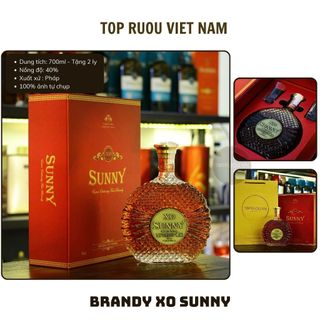 Hộp Quà Tết Brandy XO Pháp Tháp Leopold - Sunny - Matignon 700ml [Chính Hãng] [Top Rượu VN]
