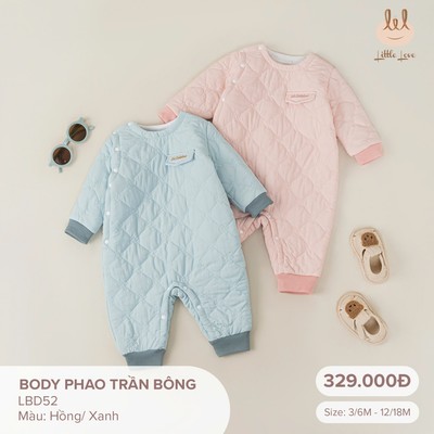 Bộ body phao trần bông dành cho bé Lil little love (LBD52)