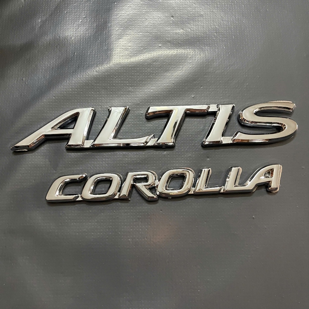 Logo chữ nổi Altis dùng cho xe Toyota Corolla Altis