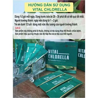 Tảo Lục Vital Chlorella Chính Hãng Hàn Quốc (hộp 30 gói)