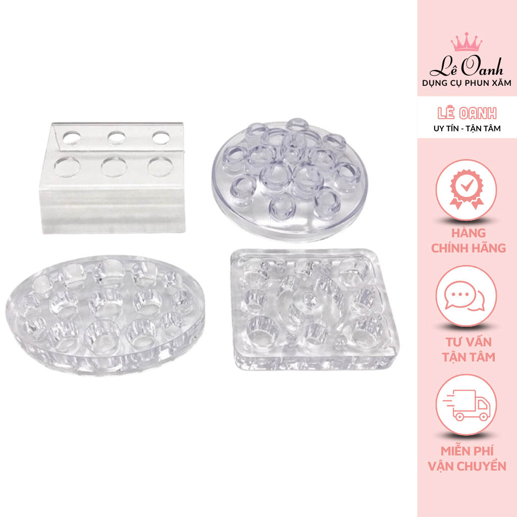 Đế Đựng Hũ Mực Meka Chất Liệu Mica Cứng Cao Cấp