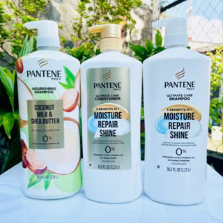 Dầu gội /xả Pantene 3in1 dưỡng ẩm, phục hồi, bóng mượt, 1.13L, hàng nội địa Mỹ