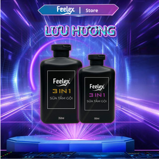 Sữa tắm gội nam giới Feelex 3 in 1 hương nam tính, quyến rũ, đẳng cấp phái mạnh