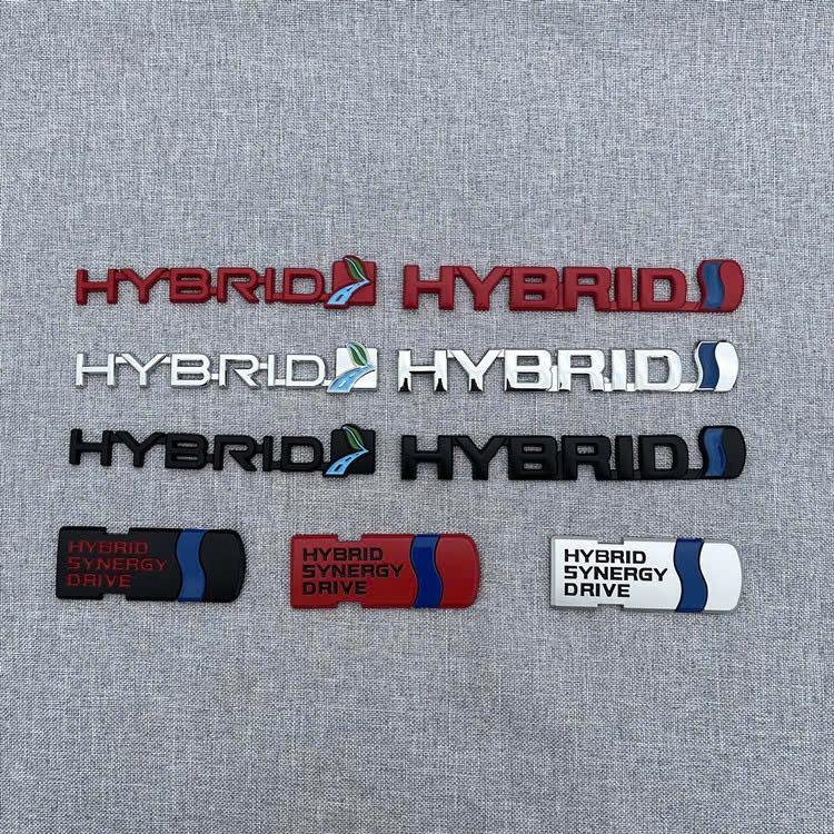 ❤Thích hợp cho Toyota Toyota Camry Ralink Fit Metal HYBRID Power Car Logo HYBRID Fender Side Logo Lo