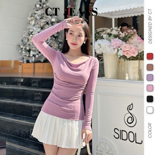  Áo Kiểu Nữ Cổ Thuyền Tay Ngắn Dáng Ôm Sexy Mặc Được 4 Kiểu CS32 CT JEANS 