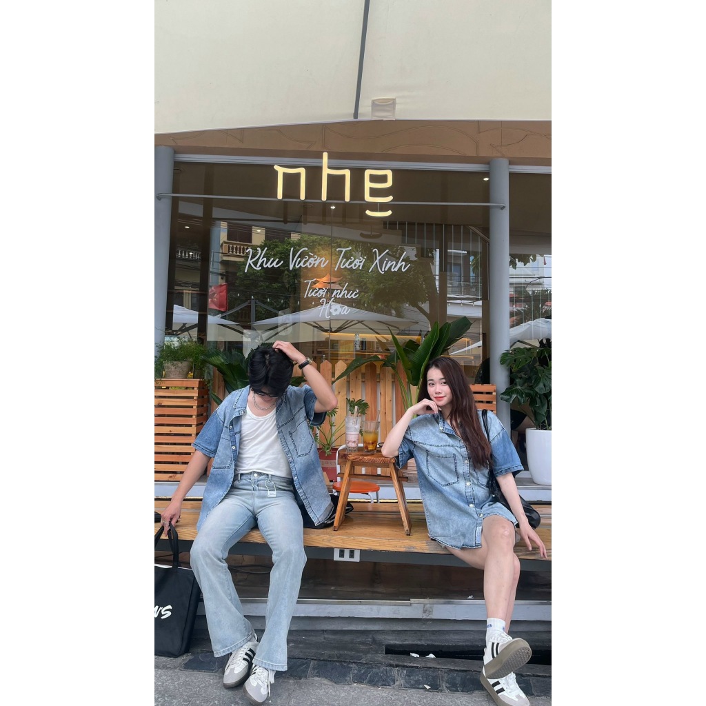Áo sơ mi JEANS unisex chất liệu bò giấy siêu nhẹ thoáng mát thiết kế HAVEN'S - havenstyle | BigBuy360 - bigbuy360.vn