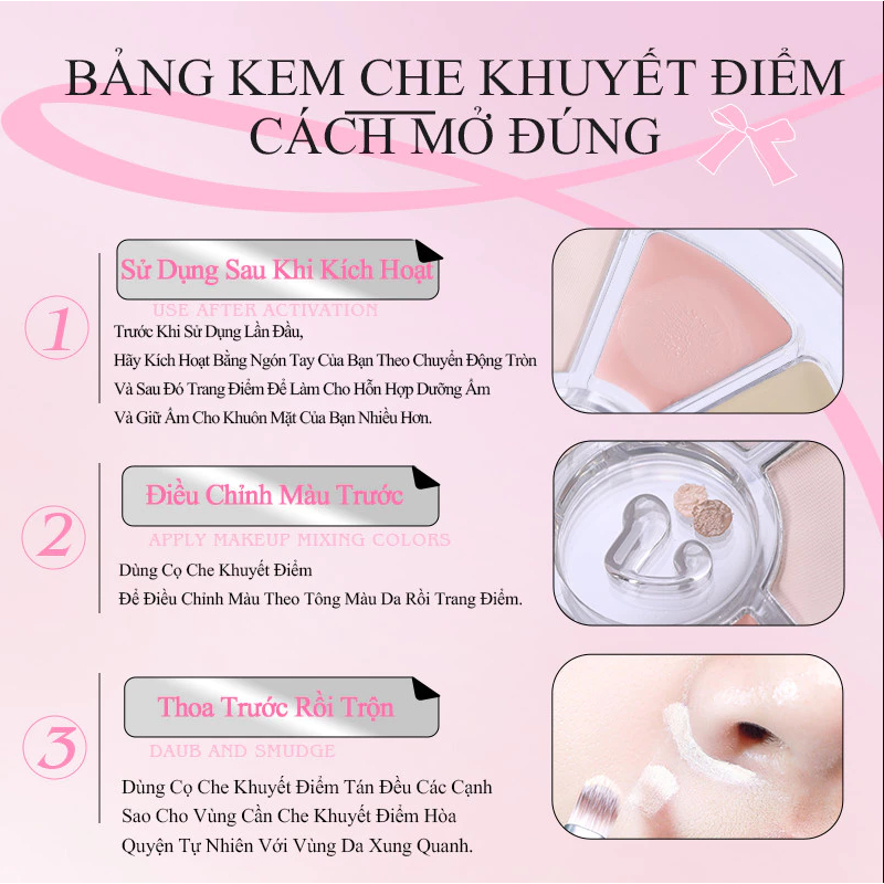 Ảnh 5 của Kem che khuyết điểm FOCALLURE, 5 màu độ che phủ cao, chống thấm nước lâu trôi 1.3g FA-172