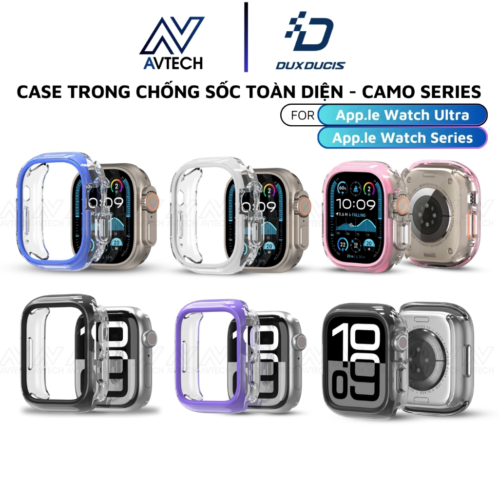 Ốp Case Chống Sốc Dux Ducis cho Apple Watch Ultra 2/1, Apple Watch Series 10/9/8/7/6/5/4/SE/SE2 , Ca