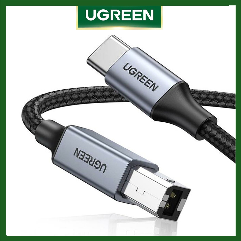Cáp USB Type C ra USB B máy in Cao Cấp Ugreen 80805 80807 80808 Chính Hãng US370