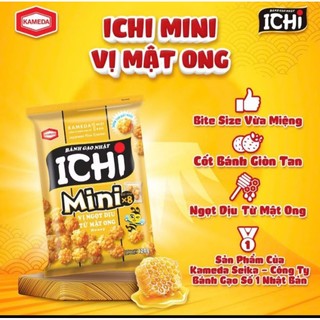  Bánh gạo Ichi Mini Nhật Bản vị mật ong 120g  vui lòng không đặt chung với các hàng nặng  