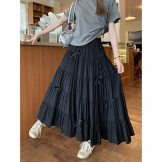 Chân váy dài lưng thun HÀNG QC LOẠI 1 chân váy dáng dài lưng thun 5TẦNG chất lụa gió nhăn 2 lớp 2209