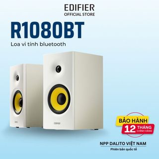 Loa bluetooth 5.0 EDIFIER R1080BT Bookshelf active Công suất 24W Xử lý tín hiệu số Bass driver 4 inch Hàng chính hãng 