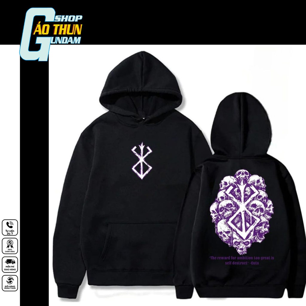 Áo Hoodie Anime Manga Berserk Ver 5 |SHOPAOGUNDAM