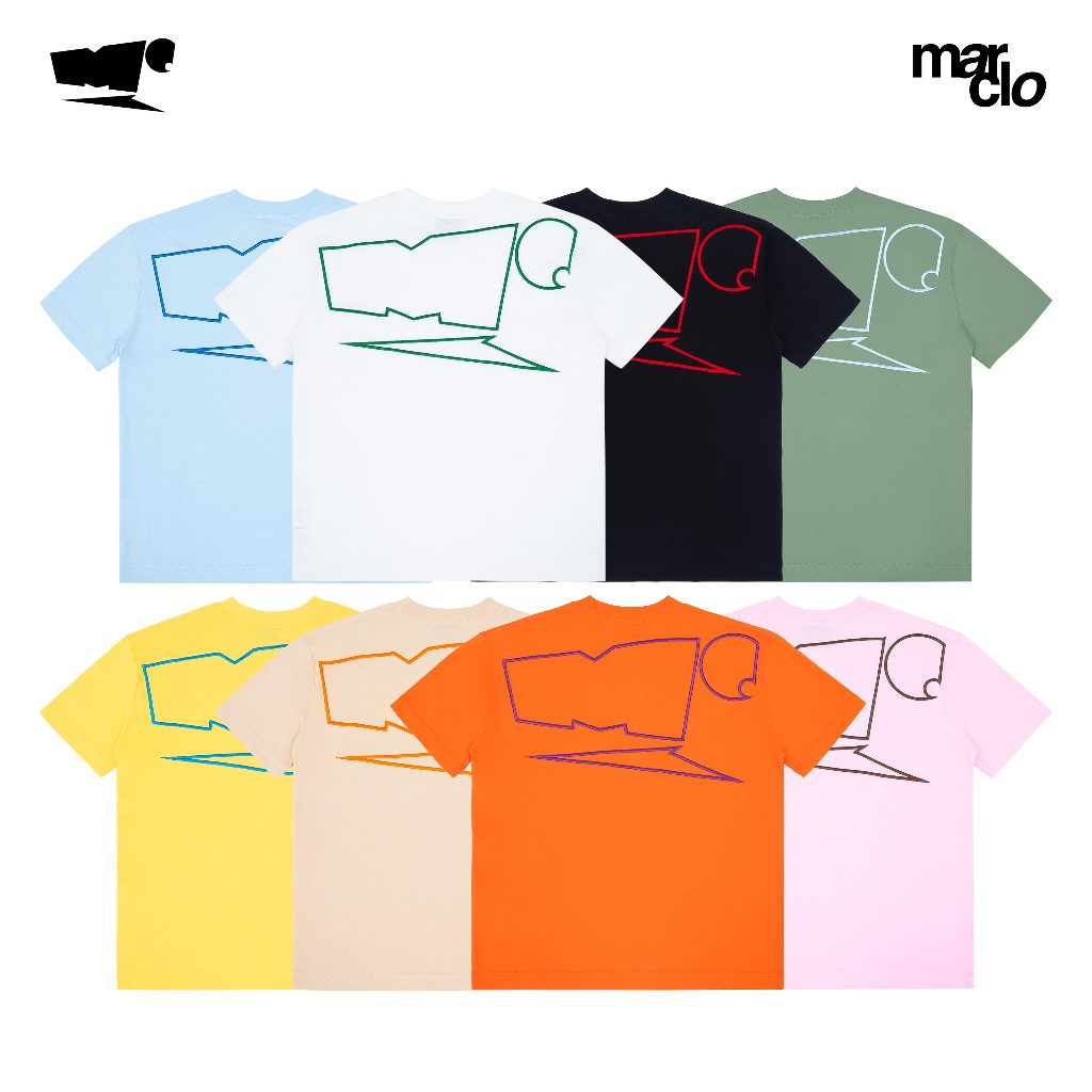 Marclo Basic Snack S2 - Áo Thun Basic Có Thêu Logo Lớn Ở Lưng