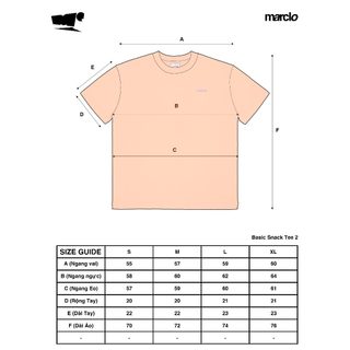 Marclo Basic Snack S2 - Áo Thun Basic Có Thêu Logo Lớn Ở Lưng