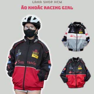 [Ảnh Thật Siêu Rẻ] Áo Khoác Dù Racing Mer In Logo Chất Vải Dù 2 Lớp Mỏng Nhẹ Áo Touring