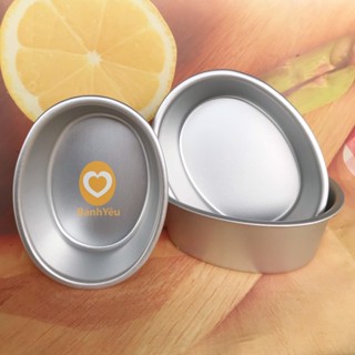 Khuôn Bánh Oval Nhôm Đúc Mini