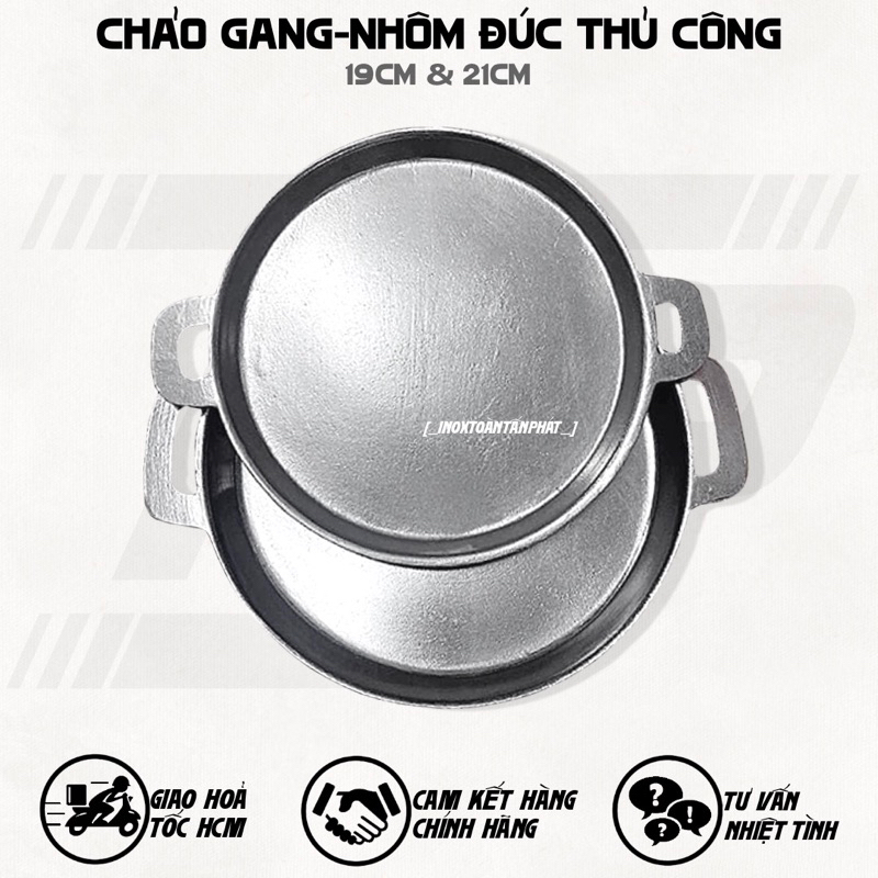 Chảo Gang-Nhôm Đúc Thủ Công - Chảo Gang Làm Bánh Xèo