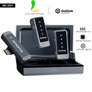 Micro Thu Âm Không Dây GoChek Ultra S24 - Bộ Micro Ghi Âm Chuyên Nghiệp Cho Điện Thoại