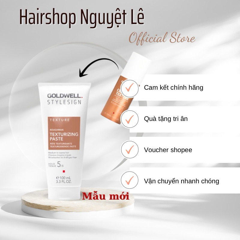 (Best Seller) Paste tạo kiểu Goldwell Roughman Creative Texture 100ml ( mẫu mới )