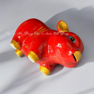 Heo khử chì gốm sứ Bát Tràng Heo may mắn tài lộc heo tiết kiệm trang trí decor phong thuỷ