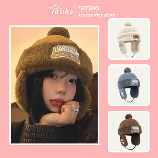 Nón Len Phi Công Unisex, Mũ Len Chụp Tai Lông Giữ Ấm Thêu Chữ Basketball Trẻ Trung Thời Trang Thu Đông - Mã NL067