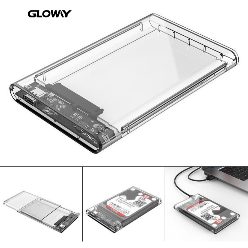 Box đựng ổ cứng Glowy SSD / HDD Box 2.5"  Chuẩn Sata III USB 3.0 - Chính hãng - Bảo hành 12 tháng!!! | BigBuy360 - bigbuy360.vn