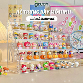  Kệ Hộp Khay Mini Đựng Mô Hình Đồ Chơi Túi Mù Hottrend Decor Bàn Học Khay Trong Suốt Đựng Mỹ Phẩm 