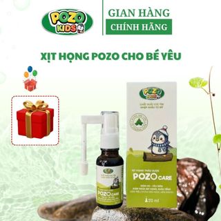 Xịt Họng Thảo Dược POZO CARE - Hỗ Trợ Làm Dịu Họng, Đau Họng, Giảm Ho Cho Bé Chai 20ml