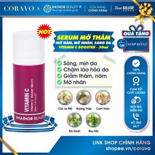 Serum hỗ trợ làm chậm Lão hóa da sớm Mờ thâm Nám Sáng mịn da VITAMIN C BOOSTER SERUM 30ml Hathor Beauty - Coravo