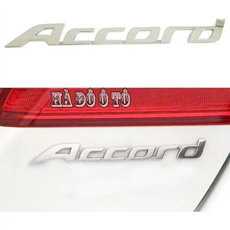 Chữ nổi Accord Dán Sau Xe Honda Accord