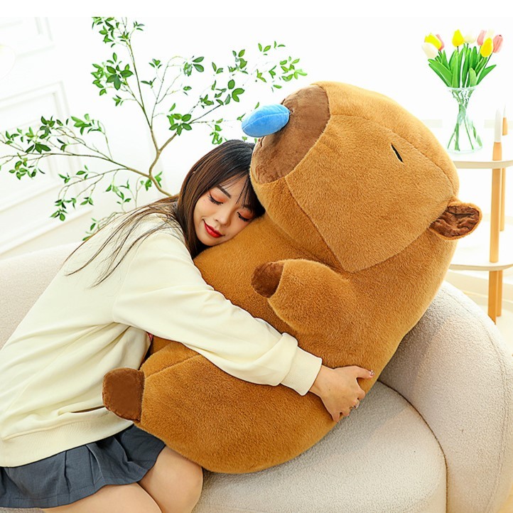 GẤU BÔNG CAPYBARA LÔNG MỊN SIZE LỚN