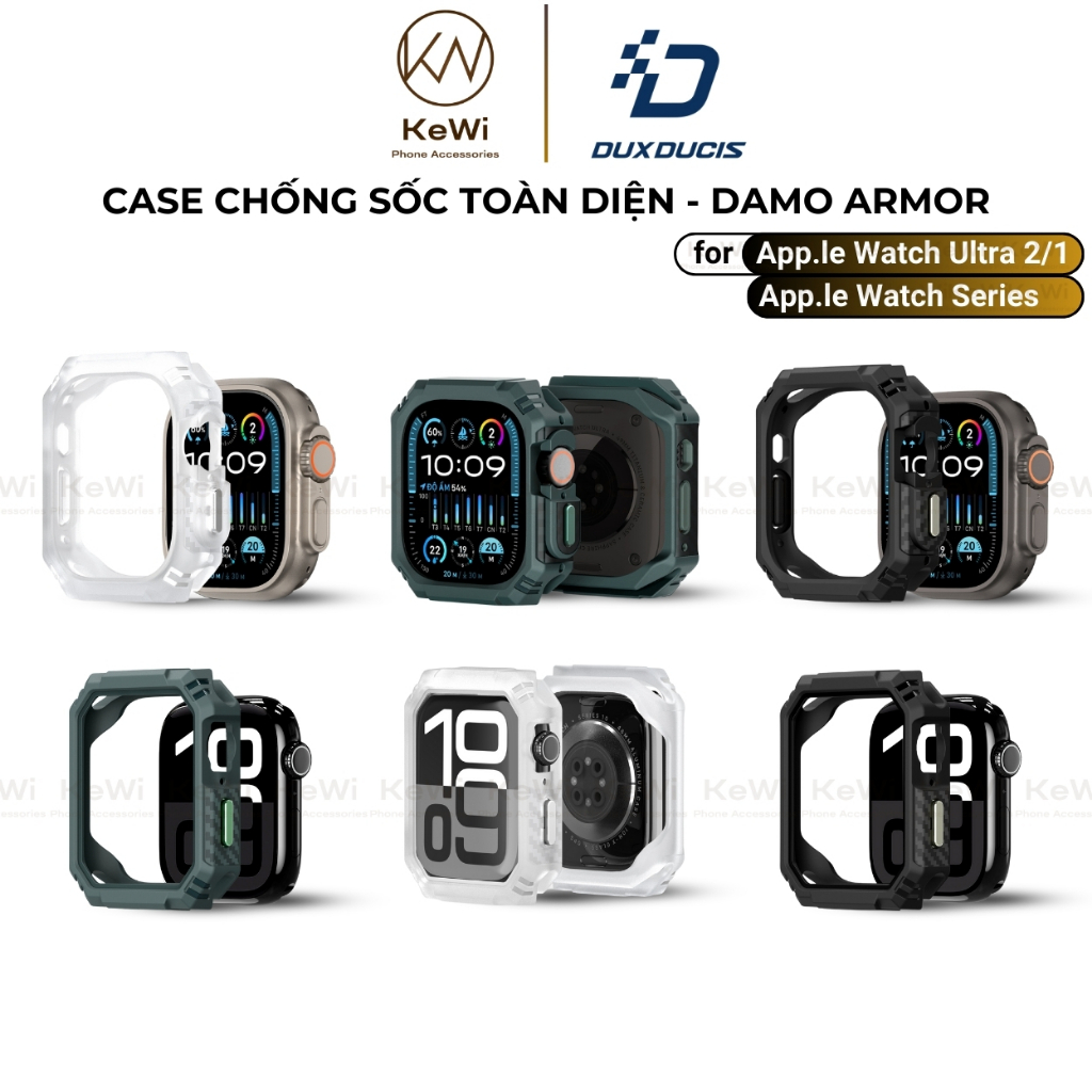 Ốp Case Chống Sốc TPU Dux Ducis cho Apple Watch Ultra 2/1, Apple Watch Series 10/9/8/7/6/5/4/SE/SE2,
