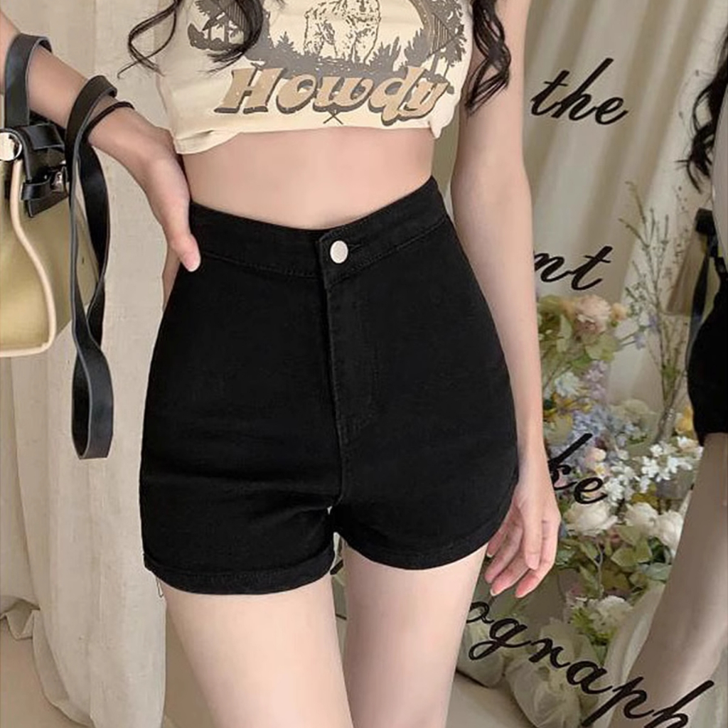 Quần short nữ PINKSTORE29 dáng ôm vòng 3, lưng siêu cao Q009 | BigBuy360 - bigbuy360.vn