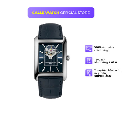Đồng Hồ Nam Frederique Constant Classics Carree Heart Beat Automatic FC-311N4C6, xuât xứ Thuỵ Sĩ, mặt kính Sapphire cao