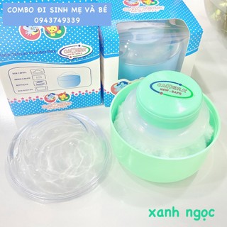 Hộp Đựng Phấn Rôm, Phấn Thơm Cho Bé Hiệu CAMERA (Loại Tốt Có Sẵn Bông Phấn)