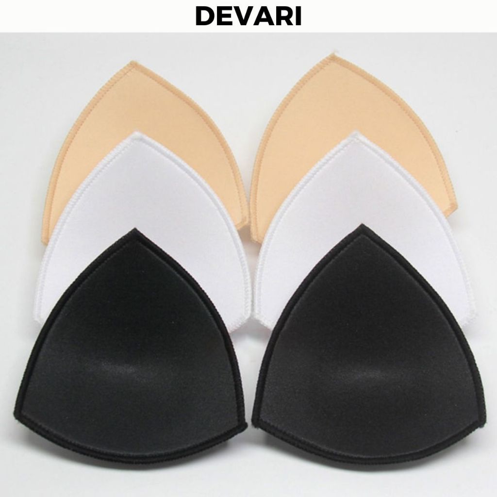 Miếng mút bọt biển lót đệm ngực êm ái mỏng nhẹ cup tam giác cho áo bra dày 0.6CM M54